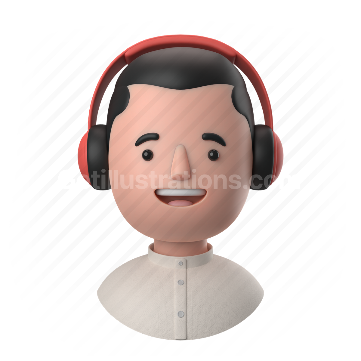 man, male, people, person, shirt, headphone, headset, music, listen